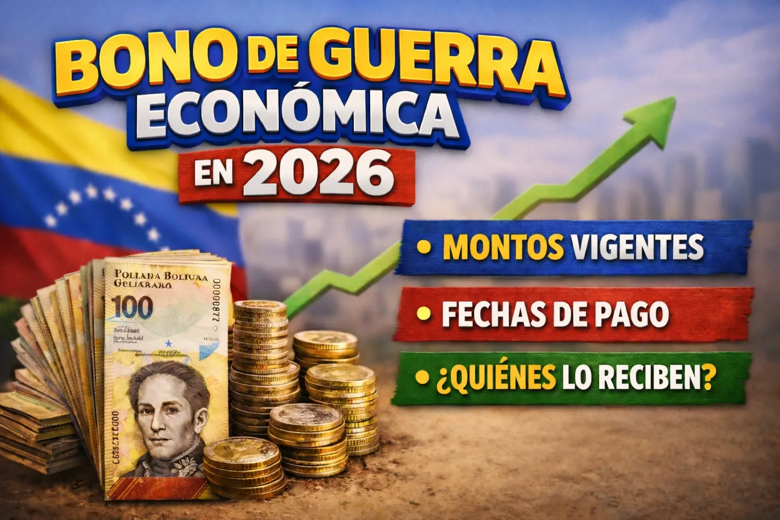 Bono de Guerra Economica en 2026 montos vigentes fechas de pago y quienes lo reciben